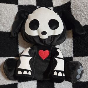 Skelanimals 13" 2010 Black Jack Rabbit glow in dark Plush